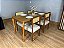 Mesa de Jantar Alegra 1.20×0.80 Com 4 Cadeiras Grécia – Cinamomo/Bege - Imagem 2