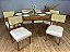 Mesa de Jantar Alegra 1.60×0.80 Com 6 Cadeiras Grécia – Cinamomo/Bege - Imagem 2