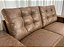 Sofá 3 Lugares Living 2.10m Espuma D33 Corino Marrom  Miami - Imagem 3