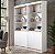 Kit 2 Armários Multiuso Encanto Branco/Cinamono – Patrimar - Imagem 1