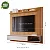 Painel Panama Plus 100% MDF 1.62m Tv 60 Nature/Off White  - Permobili - Imagem 3