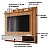 Painel Panama Plus 100% MDF 1.62m Tv 60 Nature/Off White  - Permobili - Imagem 4