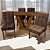 Mesa Classic 1.20m Cinamomo Laminado com 04 Cadeiras Sofia - Imagem 4