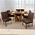Mesa Classic 1.80m Cinamomo Laminado com 06 Cadeiras Sofia - Imagem 2