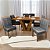 Mesa Classic 1.80m Cinamomo Laminado com 06 Cadeiras Sofia - Imagem 1