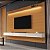 Home Suspenso até 75″ Norton 2.20m  (Bliss + Aspen) Cedro/Off White - Edn Móveis - Imagem 2