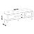 Rack Charlotte 75″ 1.80m  – Cinamomo/Off White - Imagem 5