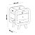 Mesa de Cabeceira Theo Com USB – Cinamomo/Off - Imagem 4