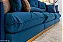 Retrátil Reclinável Gran Bello 3.20m Veludo Azul - D33 e Molas Ensacadas - Imagem 6
