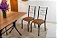 Conjunto Paraty 4 Cadeiras Base Cabo Frio Tampo Madeirado 120×75 Marrom Teixeira - Imagem 5