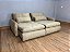 Sofá Cama Retrátil Reclinável Amaranto 2.30m Mod.100 – Capuccino Veludo - Imagem 1