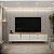Bancada Celine 2.41m 100% MDF Tv 75 - DJ Móveis - Imagem 1