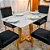 Mesa Pedro Mel 1.20x0.80 com Tampo em Vidro Off + 04 Cadeiras Gênova Madeira Maciça - Imagem 16
