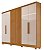 Roupeiro Cabo Frio 100% MDF 06P02G 1.80m - Nature/Off White - Imagem 2