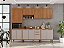 Cozinha Florida Ripada 05 Peças 2.70m Cinamomo Off White Ripado - Salleto - Imagem 1