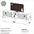 Rack até 60″ R515 2.20m 100% MDF Off White/Freijó - Dalla Costa - Imagem 3