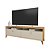 Rack Tv até 75″ Dubai 1.80m Tauari/Off White Fosco - Linea Brasil - Imagem 3