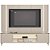 Painel + Rack Santorini Off White/Tauari Fosco (Flex) 2.29m com LED Tv 75- Linea Brasil - Imagem 14