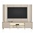 Painel + Rack Santorini Off White/Tauari Fosco (Flex) 2.29m com LED Tv 75- Linea Brasil - Imagem 13