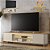 Rack Tv até 85″ Santorini 2.39m com LED  Off White/Tauari Fosco - Imagem 1