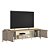 Rack Tv até 85″ Santorini 2.39m com LED  Off White/Tauari Fosco - Imagem 4