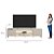 Rack Tv até 85″ Santorini 2.39m com LED  Off White/Tauari Fosco - Imagem 8