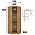 Guarda-Roupa Modulado Rizon 001(Dois Módulos 4 Portas + Um Módulo Canto Oblíquo) Cumaru/Fendi - Imagem 4