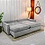 Sofá Retrátil e Cama Amaranto 2.30m Veludo Plush Prata - Sem Caixa - Imagem 17