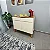 Buffet Magnum 90cm 2 Portas 2 Gavetas Off White/Cedro -  EDN - Imagem 1