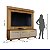 Home Montreal  Ripado Com LED  1.74m TV 75" Cinamomo/Off White  - Valdemoveis - Imagem 3