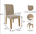 Mesa de Jantar Agata Vidro130x80cm 4 Cadeiras Cimol  Natura Off White Nude - Imagem 2