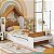 Kit Casinha + Cama Solteiro Lua 100% MDF - Peroba - Imagem 2