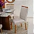 Mesa de Jantar Helo 120×90 Tampo MDF Vidro Off 4 Cad. Genova Veludo Bege 512 Madeira Maciça - Entregue Montada - Imagem 4
