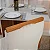 Mesa de Jantar Helo 120×90 Tampo MDF Vidro Off 4 Cad. Genova Veludo Bege 512 Madeira Maciça - Entregue Montada - Imagem 5