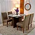 Mesa de Jantar Helo 90×90 Tampo MDF Vidro Off 4 Cad. Diamante Linho Capuccino 29033 Madeira Maciça - Entregue Montada - Imagem 3