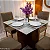 Mesa de Jantar Helo 90×90 Tampo MDF Vidro Off 4 Cad. Diamante Linho Capuccino 29033 Madeira Maciça - Entregue Montada - Imagem 2