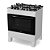 Fogao Smart Glass 5 Bocas Mesa de Vidro Branco Realce - Imagem 1