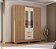 Roupeiro Fortaleza Plus 6P2G com Pes e Espelhos 1.48m -  Atualle Moveis - Imagem 1