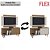 Rack com Painel Malaga 119 Canelato Rustico Efeito 3D.Canelato Natura.Off White Flex Atualle Moveis - Imagem 1