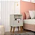 Mesa De Cabeceira 1 Gaveta Búzios Linea Brasil Cor Off White - Imagem 1