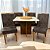 Mesa Salinas 120x80 Vidro Cinamomo/Off White com 4 Cadeiras Yasmim Veludo - Imagem 3