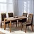 Mesa Alegra 120x80 com Vidro  Cinamomo/Off White + 4 Cadeiras Sophia - Imagem 7