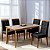 Mesa Alegra 120x80 com Vidro  Cinamomo/Off White + 4 Cadeiras Sophia - Imagem 3
