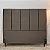 Cabeceira Casal Roma Camurça Marrom Larg. 1.40m Com Frame - Imagem 2
