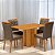Mesa Recife 120x80 Cinamono Laminado com 4 Cadeiras Sophia - Imagem 4