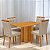 Mesa Recife 120x80 Cinamono Laminado com 4 Cadeiras Sophia - Imagem 5