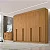 Roupeiro Casal Daymond  8 Portas 8 Gavetas 100% MDF Larg. 2.75m - D Doro - Imagem 1