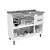 Balcão Aço 02G03P. 1.05m com Pia Inox - Bertolini - Imagem 2