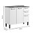 Balcão Aço 02G03P. 1.05m com Pia Inox - Bertolini - Imagem 3