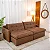 Retrátil Reclinável /Cama Andradas 2.20m Korino Marrom 410 Molas Ensacadas - Sem Caixa - Imagem 4